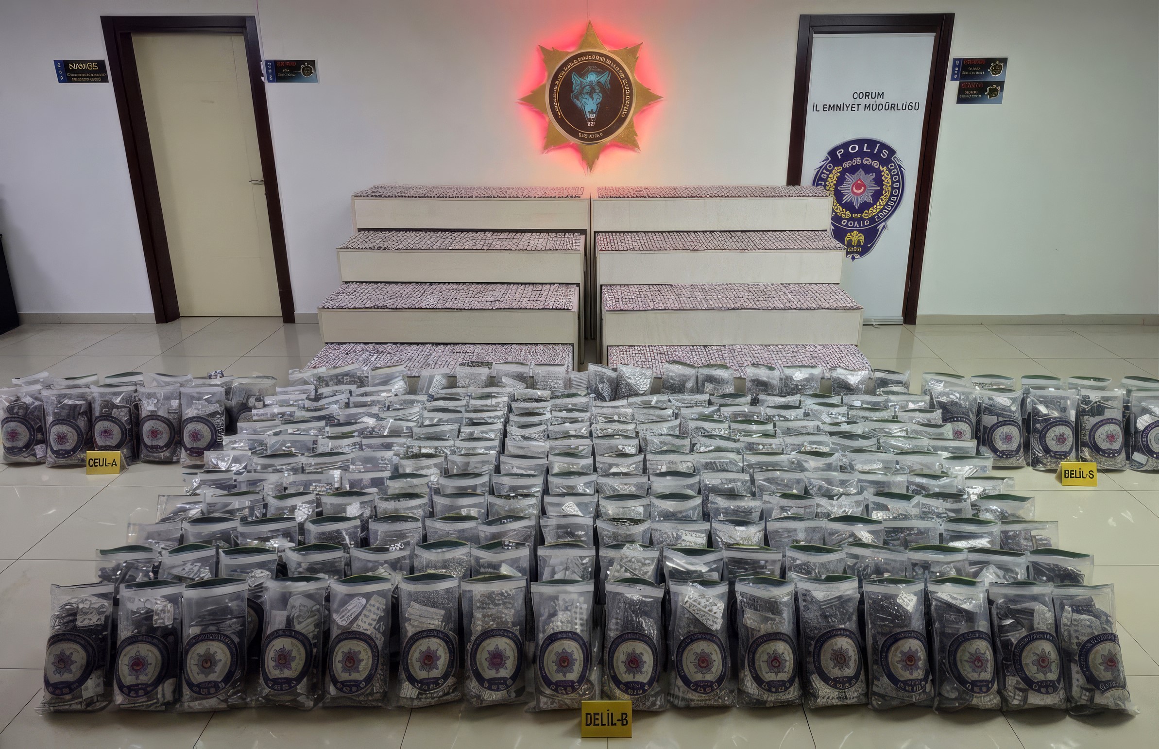 Çorum polisinden uyuşturucu sevkiyatına darbe: Binlerce hap ele geçirildi