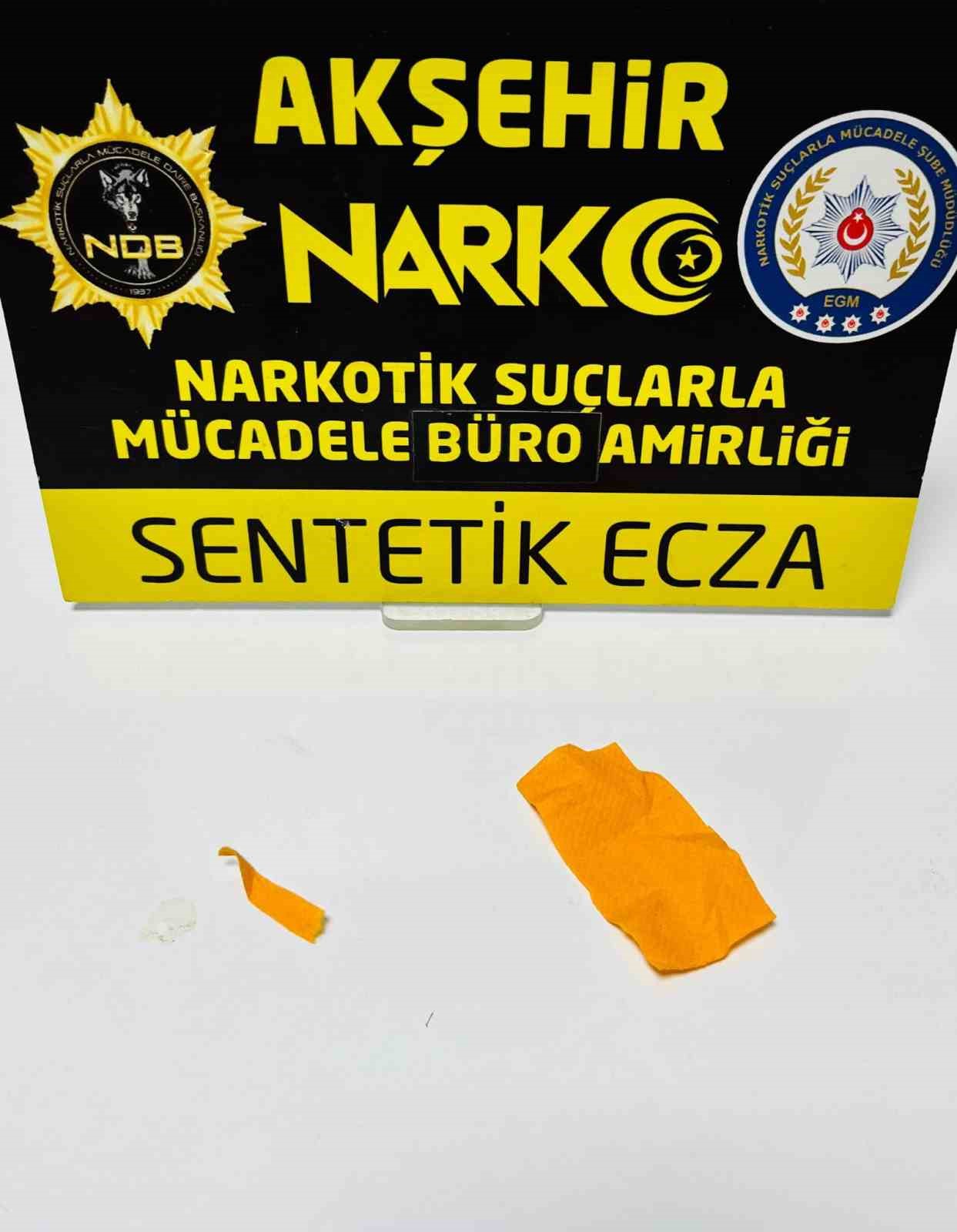 Akşehir’de uyuşturucu operasyonu