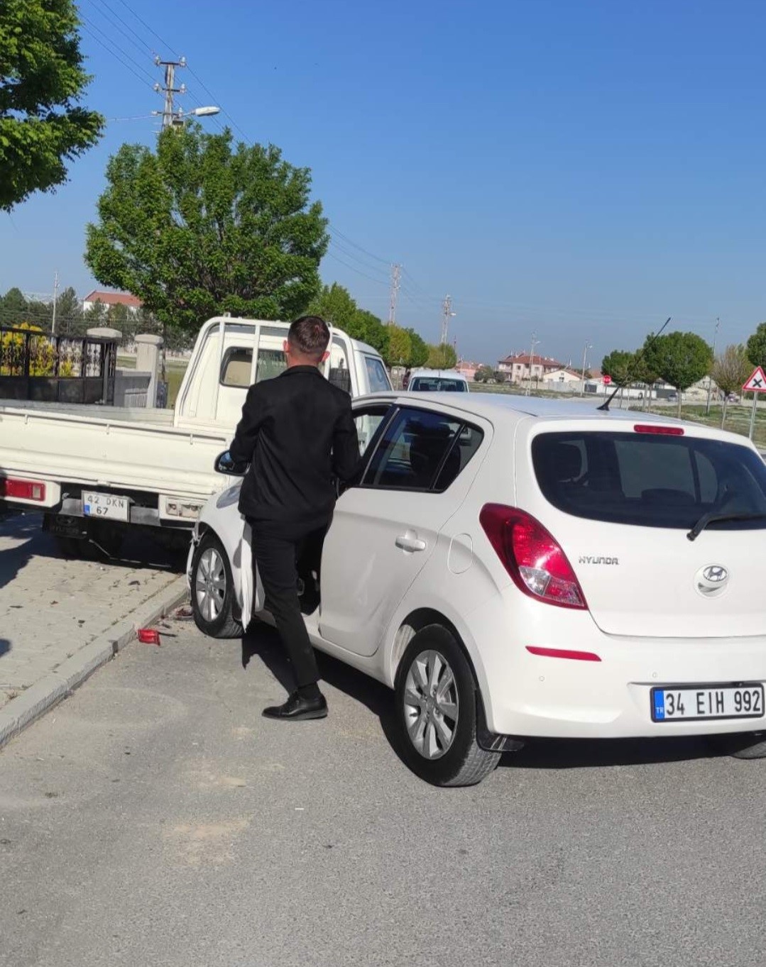 Karapınar’da trafik kazası: 1 yaralı