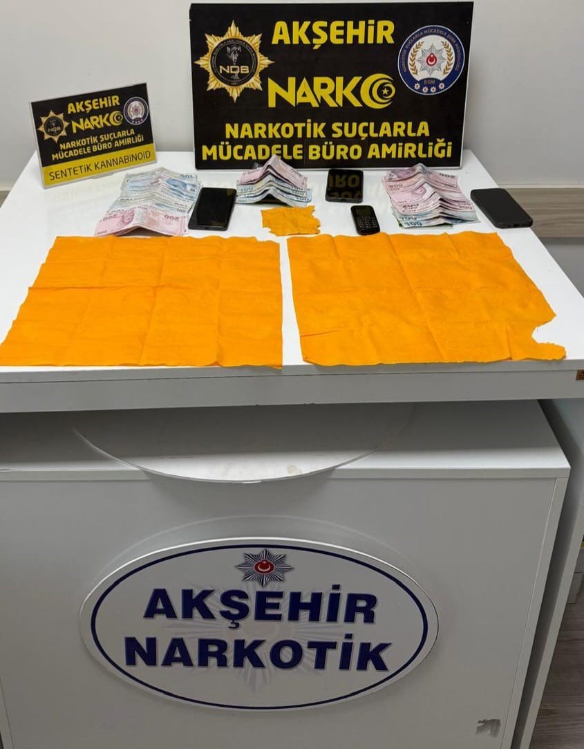 Akşehir’de uyuşturucu operasyonu: 4 tutuklama