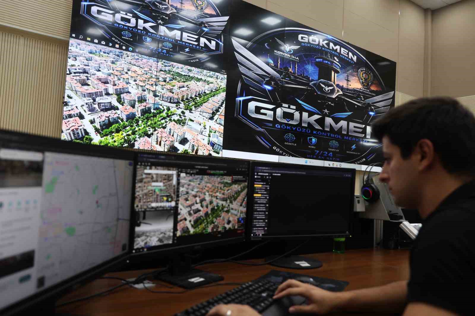 Konya’da güvenlik gökyüzüne taşındı, yapay zeka destekli "GÖKMEN" 7/24 görevde