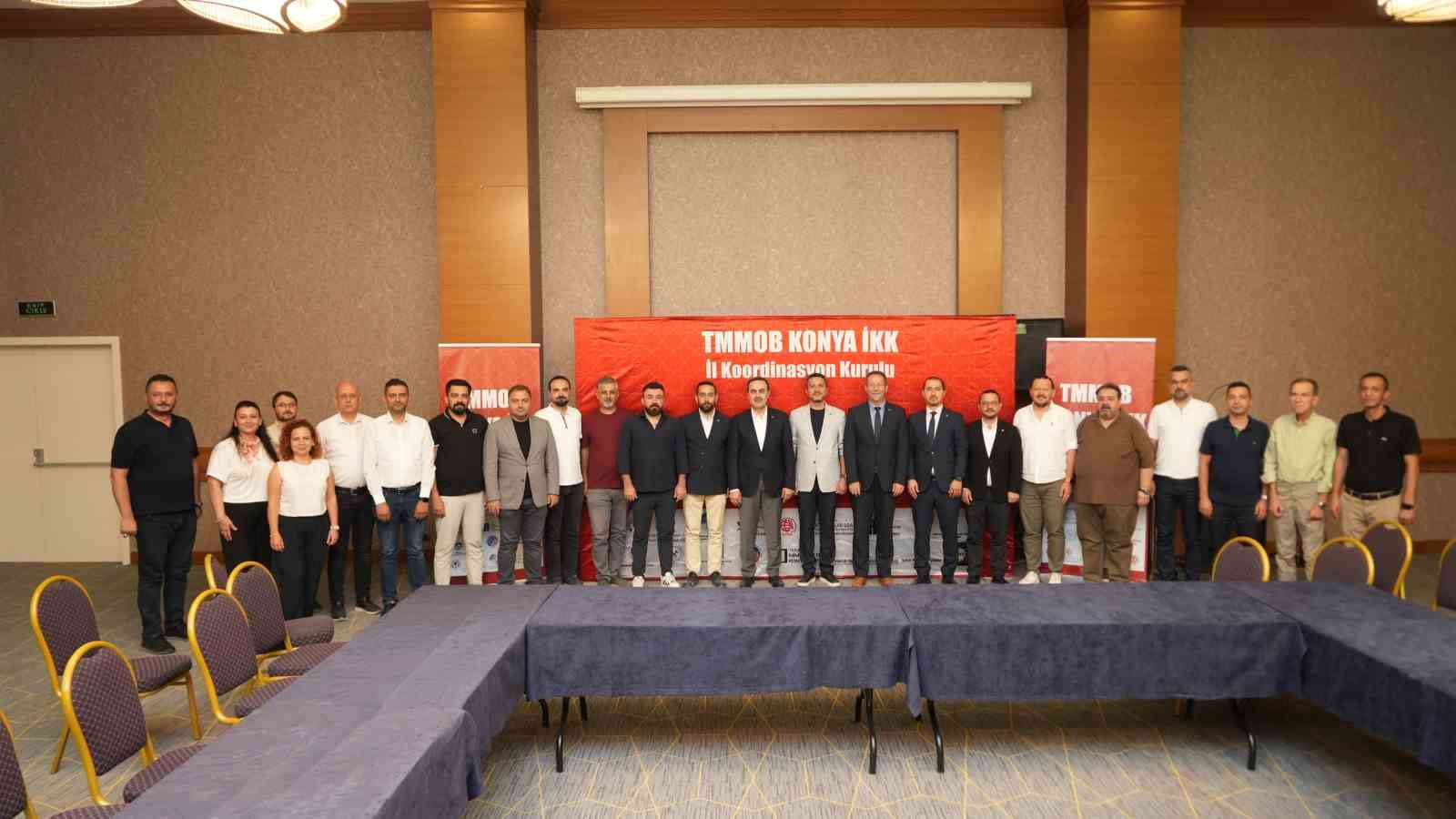 Başkan Öztürk, TMMOB Konya İKK istişare toplantısı’na konuk oldu