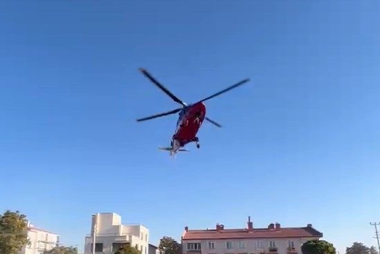 Kalp krizi geçiren hasta, hava ambulansıyla Konya’ya sevk edildi