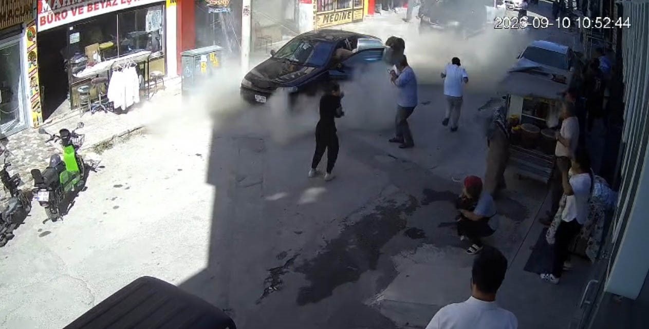 İş yerinde tüp patladı, vatandaşlar büyük panik yaşadı