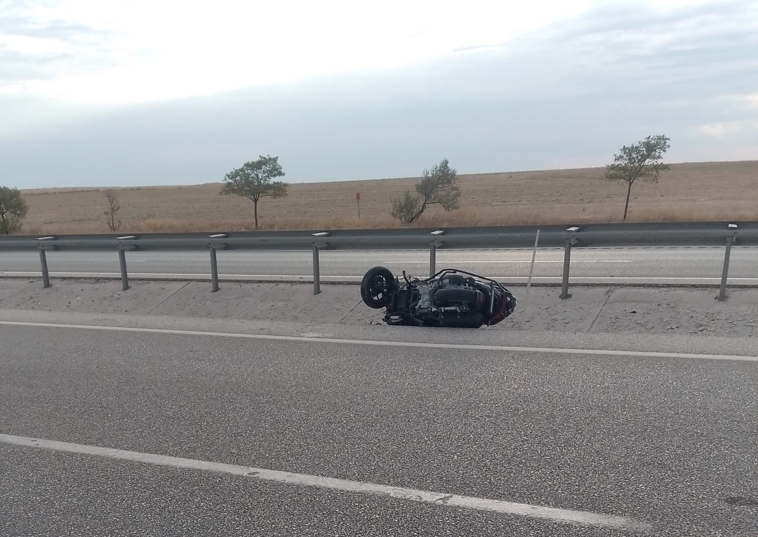 Kulu’da motosiklet devrildi: 1 yaralı