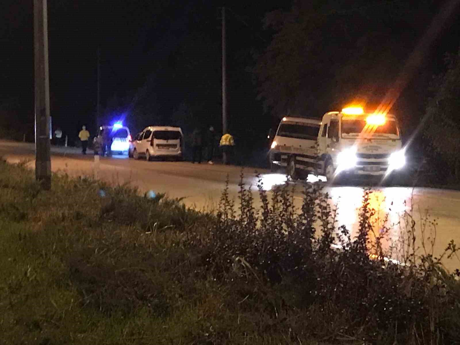 Ereğli’de otomobil şarampole düştü: 1 yaralı